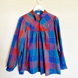 Vintage plaid top